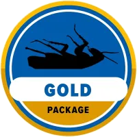 gold package badge icon